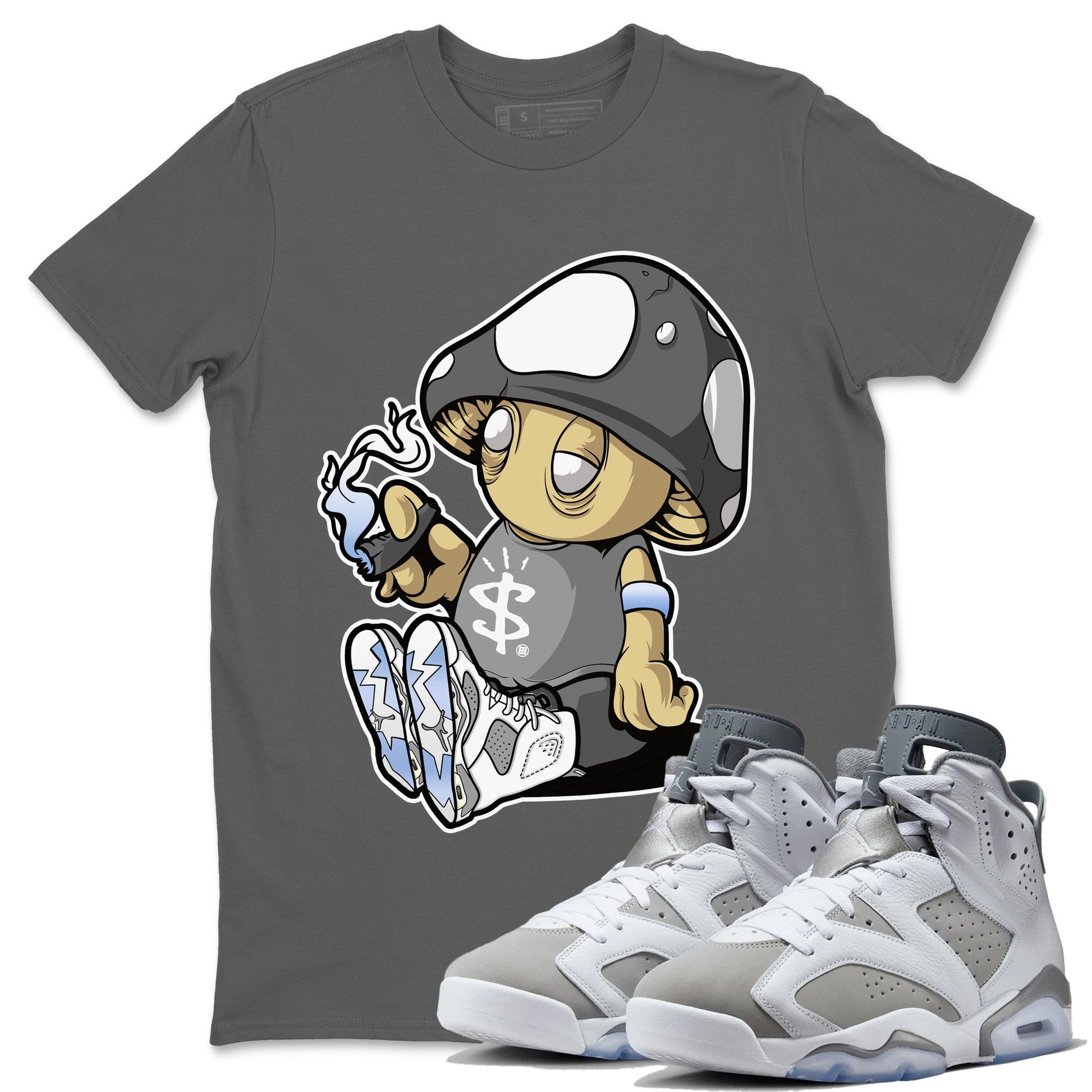 Jordan 6 Cool Grey Sneaker Match Tees Mushrooms Sneaker Tees Jordan 6 Cool Grey Sneaker Release Tees Unisex Shirts