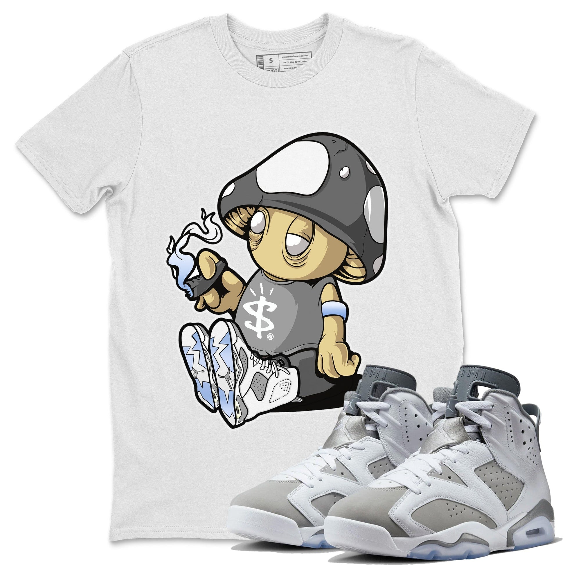 Jordan 6 Cool Grey Sneaker Match Tees Mushrooms Sneaker Tees Jordan 6 Cool Grey Sneaker Release Tees Unisex Shirts
