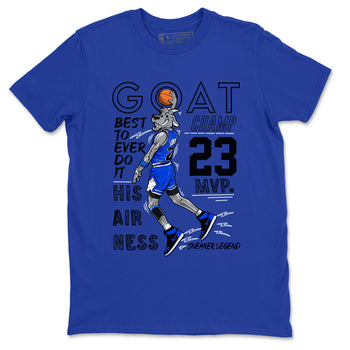 1s Royal Reimagined shirt to match jordans MVP Goat sneaker matching t-shirt Air Jordan 1 Royal Reimagined SNRT Sneaker Release Tees Unisex Royal Blue 2 T-Shirt