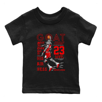 Air Jordan 12 Cherry shirt to match jordans MVP Goat sneaker matching t-shirt 12s Cherry SNRT Sneaker Release Tees Baby Toddler Black 2 T-Shirt