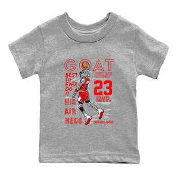 Air Jordan 12 Cherry shirt to match jordans MVP Goat sneaker matching t-shirt 12s Cherry SNRT Sneaker Release Tees Baby Toddler Heather Grey 2 T-Shirt