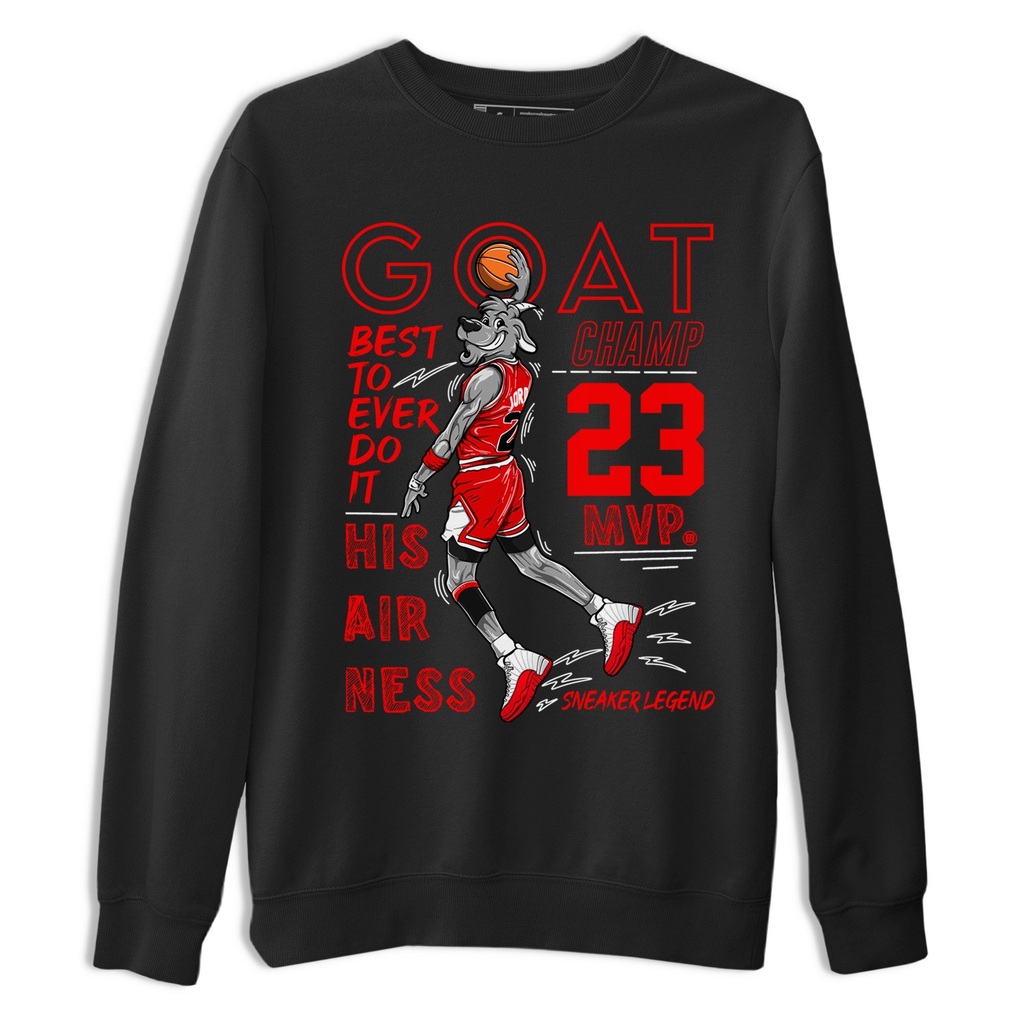 Air Jordan 12 Cherry shirt to match jordans MVP Goat sneaker matching t-shirt 12s Cherry SNRT Sneaker Release Tees Unisex Black 2 T-Shirt