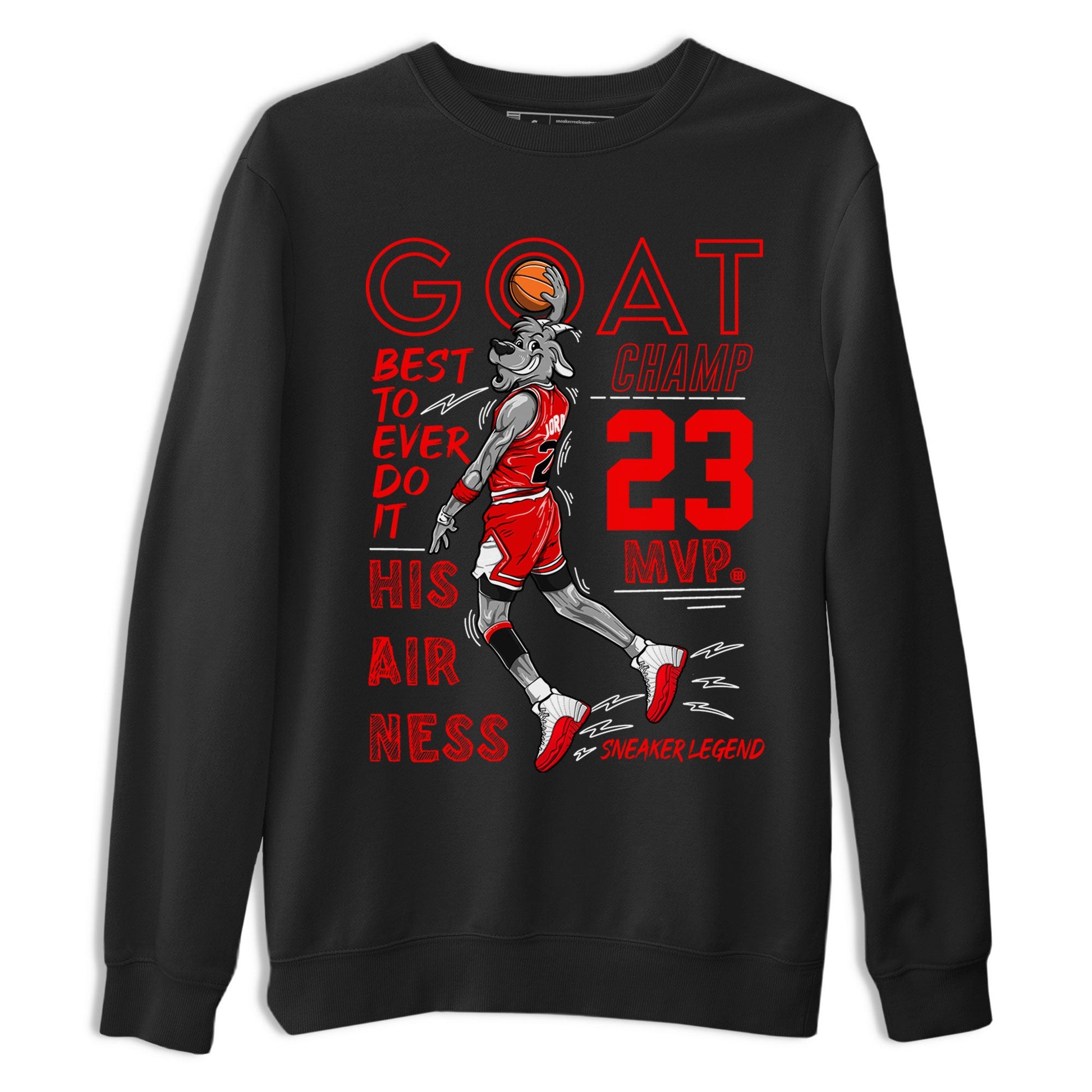 Air Jordan 12 Cherry shirt to match jordans MVP Goat sneaker matching t-shirt 12s Cherry SNRT Sneaker Release Tees Unisex Black 2 T-Shirt