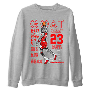 Air Jordan 12 Cherry shirt to match jordans MVP Goat sneaker matching t-shirt 12s Cherry SNRT Sneaker Release Tees Unisex Heather Grey 2 T-Shirt