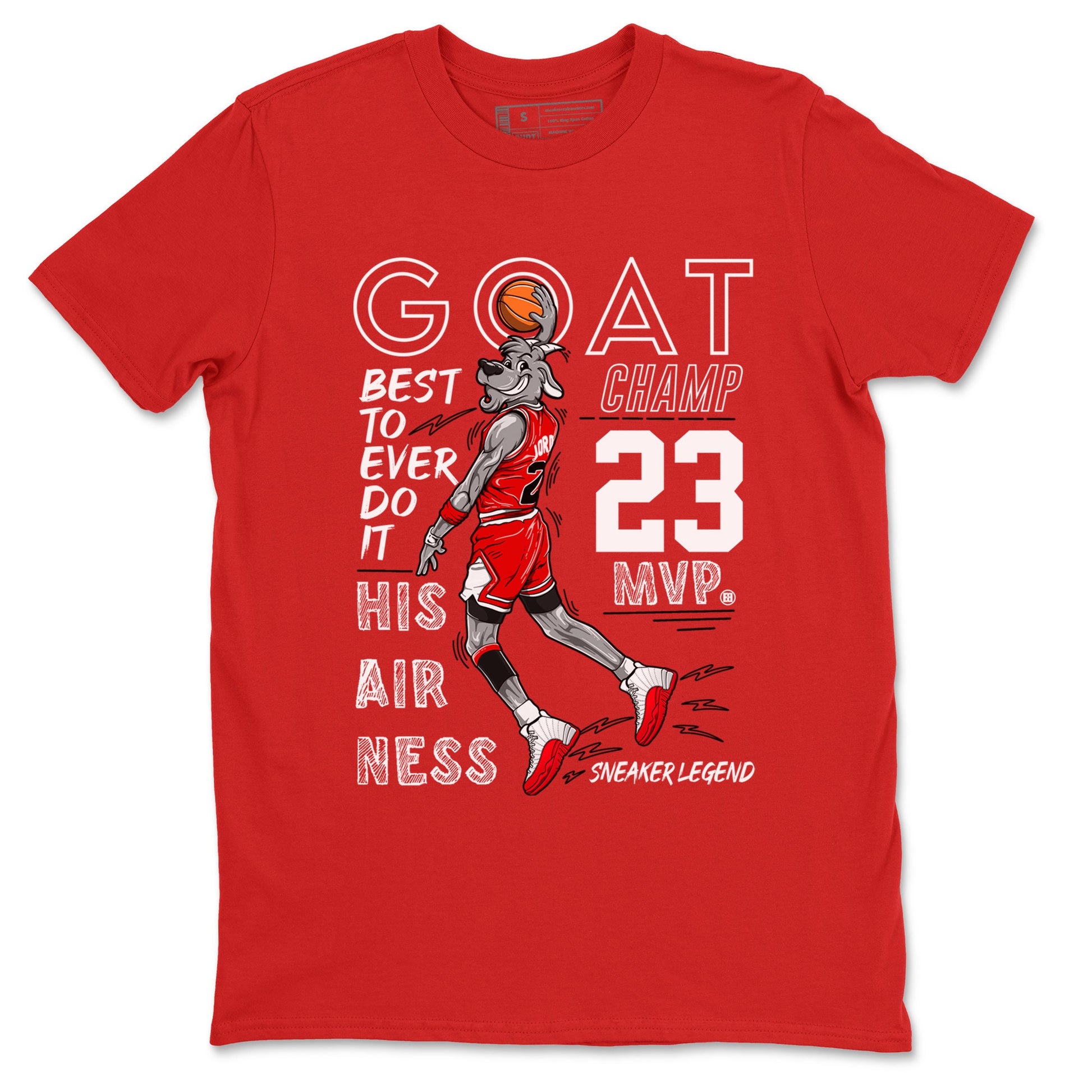 Air Jordan 12 Cherry shirt to match jordans MVP Goat sneaker matching t-shirt 12s Cherry SNRT Sneaker Release Tees Unisex Red 2 T-Shirt