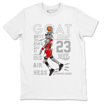 AJ4 Retro Bred Reimagined shirt to match jordans MVP Goat sneaker tees Air Jordan 4 Retro Bred Reimagined SNRT sneaker release Tees unisex cotton White 2 crew neck shirt