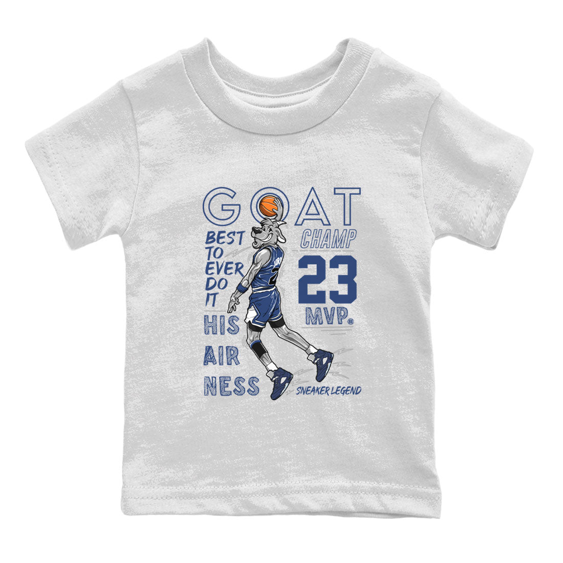 Air Jordan 5 Georgetown shirt to match jordans MVP Goat sneaker matching t-shirt 5s Georgetown SNRT Sneaker Release Tees Baby Toddler White 2 T-Shirt