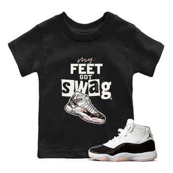 Air Jordan 11 Neapolitan shirt to match jordans My Feet Got Swag sneaker tees Air Jordan 11 Neapolitan SNRT Sneaker Release Tees Baby Toddler Black 1 T-Shirt