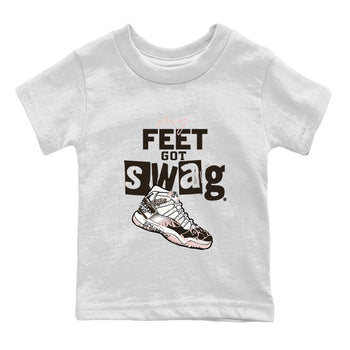 Air Jordan 11 Neapolitan shirt to match jordans My Feet Got Swag sneaker tees Air Jordan 11 Neapolitan SNRT Sneaker Release Tees Baby Toddler White 2 T-Shirt