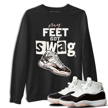 Air Jordan 11 Neapolitan shirt to match jordans My Feet Got Swag sneaker tees Air Jordan 11 Neapolitan SNRT Sneaker Release Tees Unisex Black 1 T-Shirt