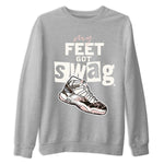 Air Jordan 11 Neapolitan shirt to match jordans My Feet Got Swag sneaker tees Air Jordan 11 Neapolitan SNRT Sneaker Release Tees Unisex Heather Grey 2 T-Shirt