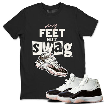 Air Jordan 11 Neapolitan shirt to match jordans My Feet Got Swag sneaker tees Air Jordan 11 Neapolitan SNRT Sneaker Release Tees Unisex Black 1 T-Shirt
