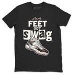 Air Jordan 11 Neapolitan shirt to match jordans My Feet Got Swag sneaker tees Air Jordan 11 Neapolitan SNRT Sneaker Release Tees Unisex Black 2 T-Shirt