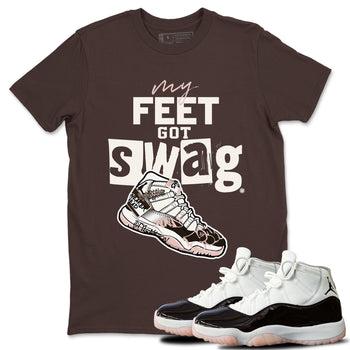 Air Jordan 11 Neapolitan shirt to match jordans My Feet Got Swag sneaker tees Air Jordan 11 Neapolitan SNRT Sneaker Release Tees Unisex Dark Chocolate 1 T-Shirt