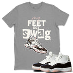 Air Jordan 11 Neapolitan shirt to match jordans My Feet Got Swag sneaker tees Air Jordan 11 Neapolitan SNRT Sneaker Release Tees Unisex Heather Grey 1 T-Shirt