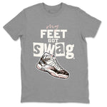 Air Jordan 11 Neapolitan shirt to match jordans My Feet Got Swag sneaker tees Air Jordan 11 Neapolitan SNRT Sneaker Release Tees Unisex Heather Grey 2 T-Shirt