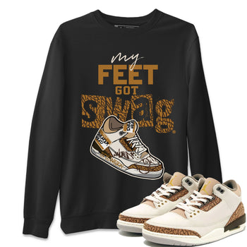 Air Jordan 3 Palomino shirt to match jordans My Feet Got Swag sneaker tees AJ3 Palomino SNRT Sneaker Release Tees Unisex Black 1 T-Shirt