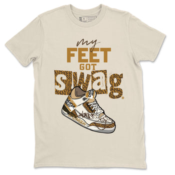 Air Jordan 3 Palomino shirt to match jordans My Feet Got Swag sneaker tees AJ3 Palomino SNRT Sneaker Release Tees Unisex Natural 2 T-Shirt