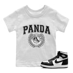 Jordan 1 Black White Sneaker Match Tees Sneaker Letter Sneaker Tees Jordan 1 Black White Sneaker Release Tees Kids Shirts