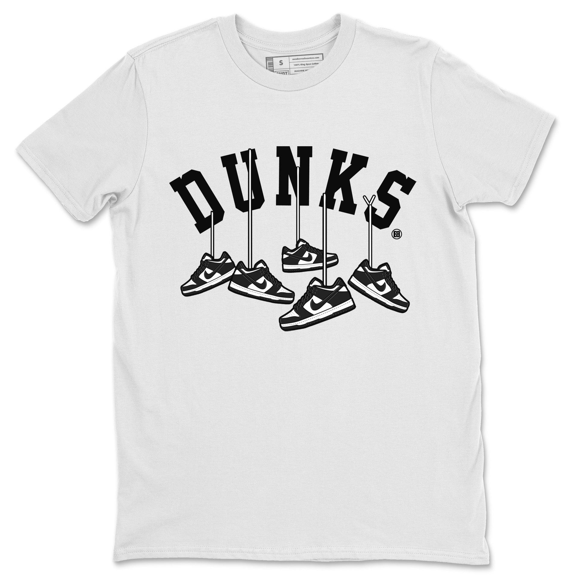 Dunk Panda Sneaker Match Tees Hanging Sneakers Sneaker Tees Dunk Panda Sneaker Release Tees Unisex Shirts