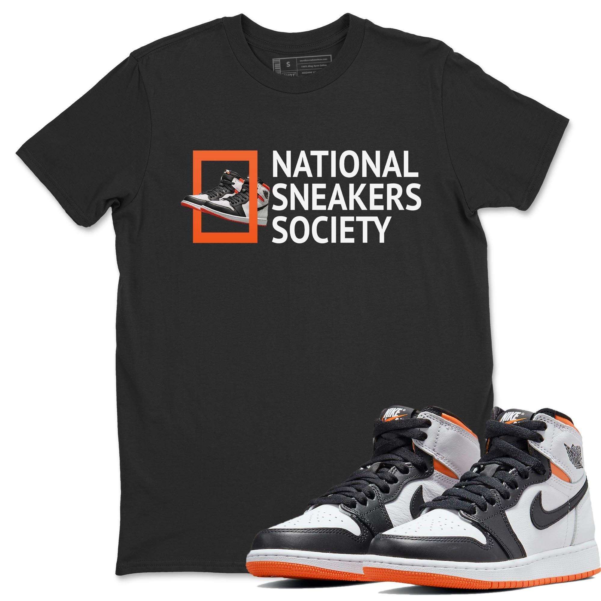 Jordan 1 Electro Orange Sneaker Match Tees National Sneakers Sneaker Tees Jordan 1 Electro Orange Sneaker Release Tees Unisex Shirts