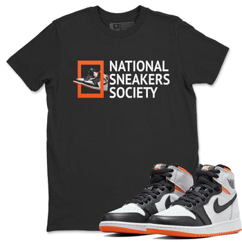 Jordan 1 Electro Orange Sneaker Match Tees National Sneakers Sneaker Tees Jordan 1 Electro Orange Sneaker Release Tees Unisex Shirts