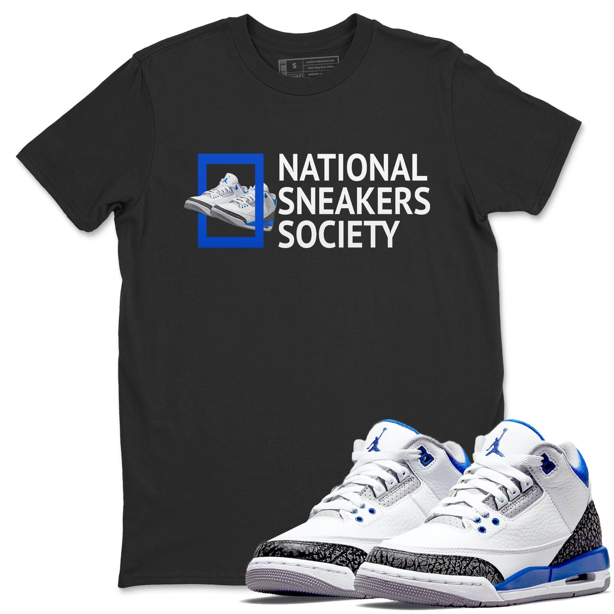Jordan 3 Racer Blue Sneaker Match Tees National Sneakers Sneaker Tees Jordan 3 Racer Blue Sneaker Release Tees Unisex Shirts