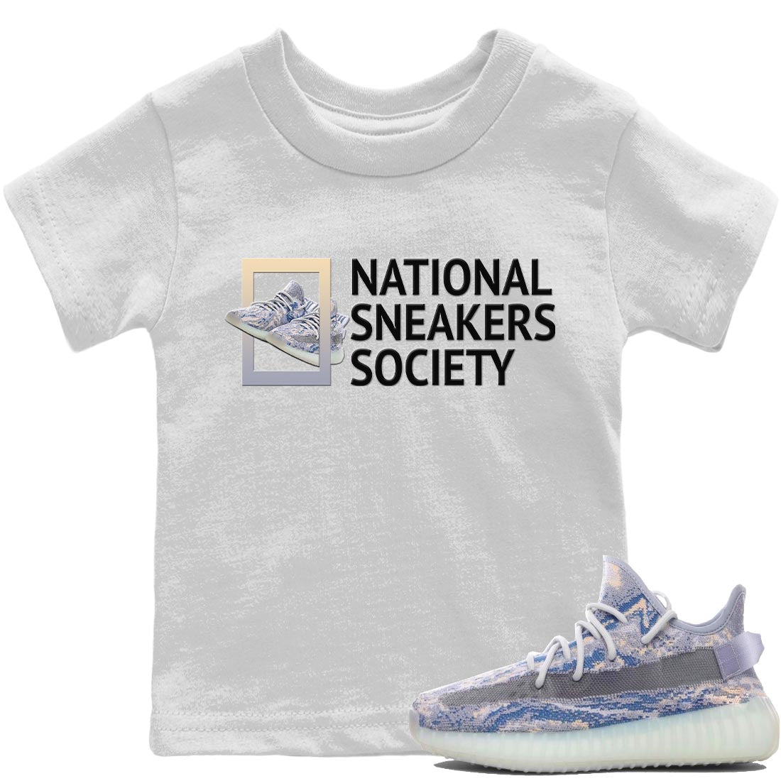 Yeezy 350 MX Blue Sneaker Match Tees National Sneakers Sneaker Tees Yeezy 350 MX Blue Sneaker Release Tees Kids Shirts