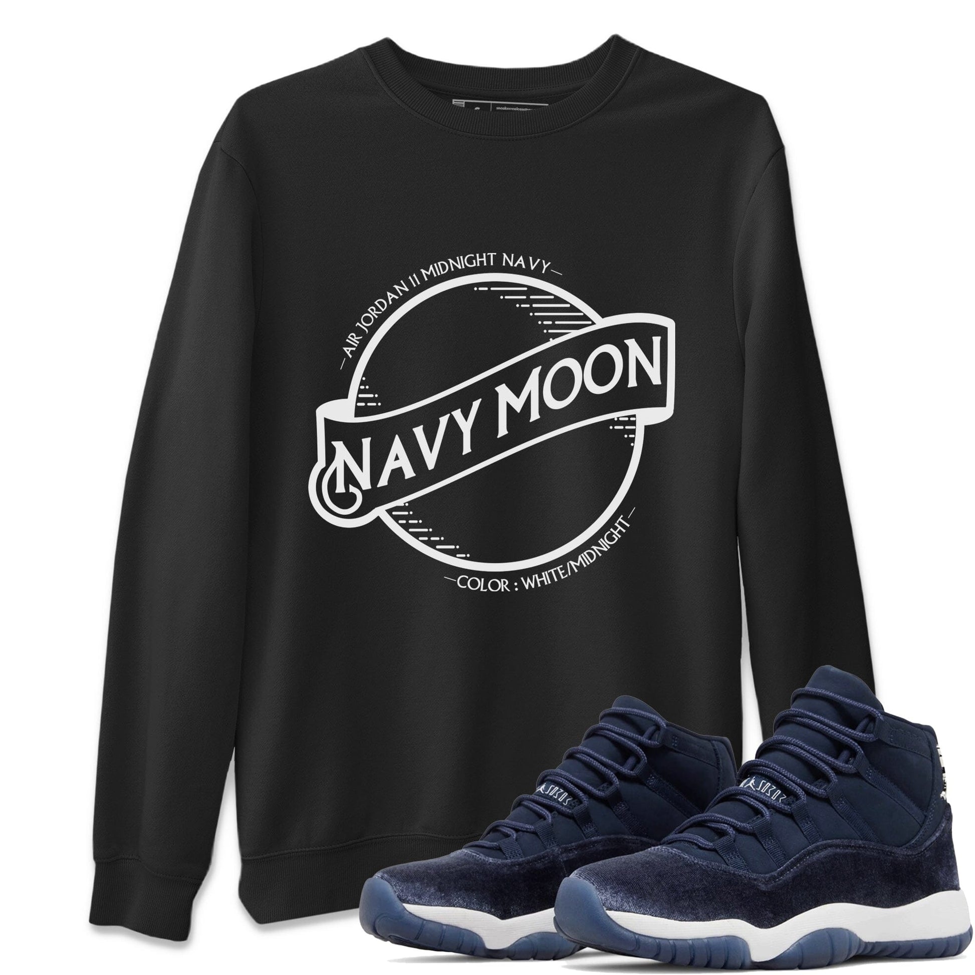 Jordan 11 Midnight Navy Sneaker Match Tees Navy Moon Sneaker Tees Jordan 11 Midnight Navy Sneaker Release Tees Unisex Shirts