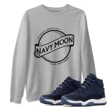 Jordan 11 Midnight Navy Sneaker Match Tees Navy Moon Sneaker Tees Jordan 11 Midnight Navy Sneaker Release Tees Unisex Shirts