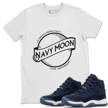 Jordan 11 Midnight Navy Sneaker Match Tees Navy Moon Sneaker Tees Jordan 11 Midnight Navy Sneaker Release Tees Unisex Shirts