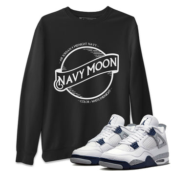 Jordan 4 Midnight Navy Sneaker Match Tees Navy Moon Sneaker Tees Jordan 4 Midnight Navy Sneaker Release Tees Unisex Shirts