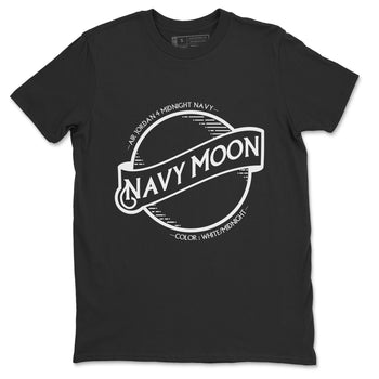 Jordan 4 Midnight Navy Sneaker Match Tees Navy Moon Sneaker Tees Jordan 4 Midnight Navy Sneaker Release Tees Unisex Shirts