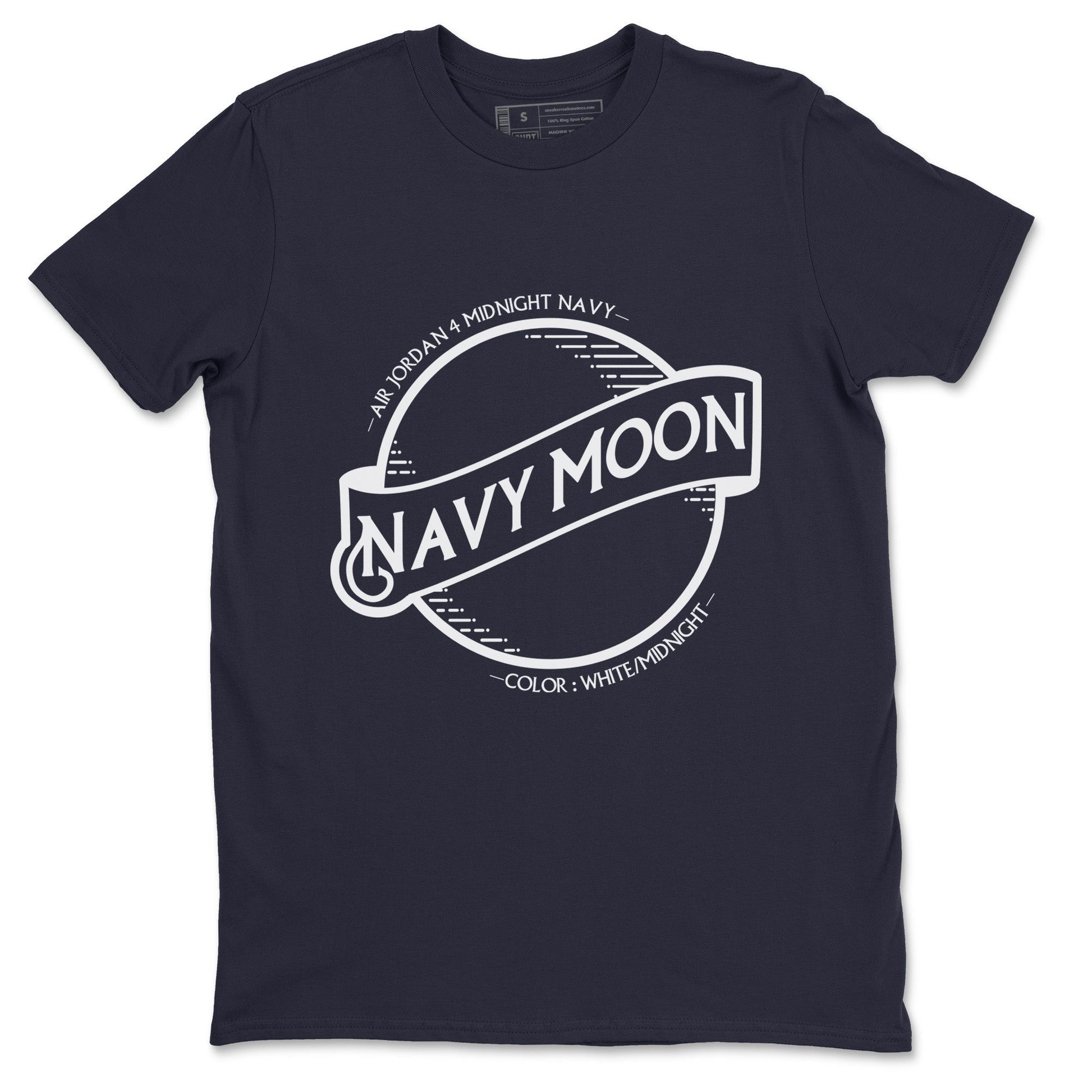 Jordan 4 Midnight Navy Sneaker Match Tees Navy Moon Sneaker Tees Jordan 4 Midnight Navy Sneaker Release Tees Unisex Shirts