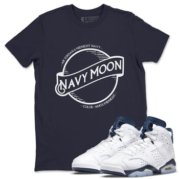 Jordan 6 Midnight Navy Sneaker Match Tees Navy Moon Sneaker Tees Jordan 6 Midnight Navy Sneaker Release Tees Unisex Shirts