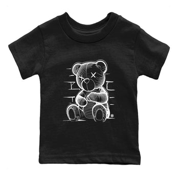 1s Black White shirt to match jordans Neon Bear sneaker tees Air Jordan 1 Black White SNRT sneaker release tees baby toddler Black 2 cotton Shirt