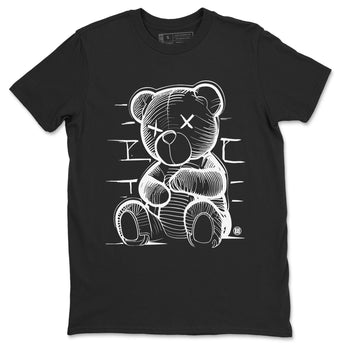 1s Black White shirt to match jordans Neon Bear sneaker tees Air Jordan 1 Black White SNRT Sneaker Release Tees unisex cotton Black 2 crew neck shirt