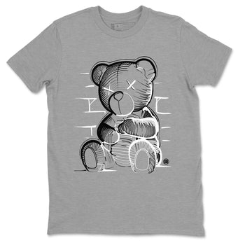1s Black White shirt to match jordans Neon Bear sneaker tees Air Jordan 1 Black White SNRT Sneaker Release Tees unisex cotton Heather Grey 2 crew neck shirt