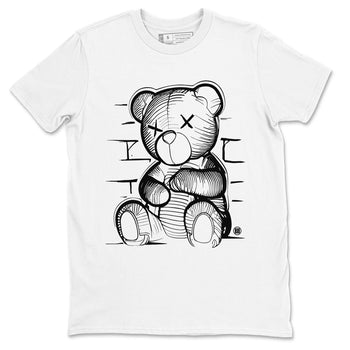 1s Black White shirt to match jordans Neon Bear sneaker tees Air Jordan 1 Black White SNRT Sneaker Release Tees unisex cotton White 2 crew neck shirt