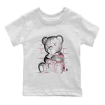 Air Jordan 1 Mauve shirt to match jordans Neon Bear sneaker tees AJ1 High OG Mauve SNRT Sneaker Release Tees Crew Neck T-ShirtBaby Toddler White 2 T-Shirt