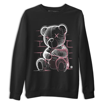 Air Jordan 1 Mauve shirt to match jordans Neon Bear sneaker tees AJ1 High OG Mauve SNRT Sneaker Release Tees Crew Neck T-ShirtUnisex Black 2 T-Shirt