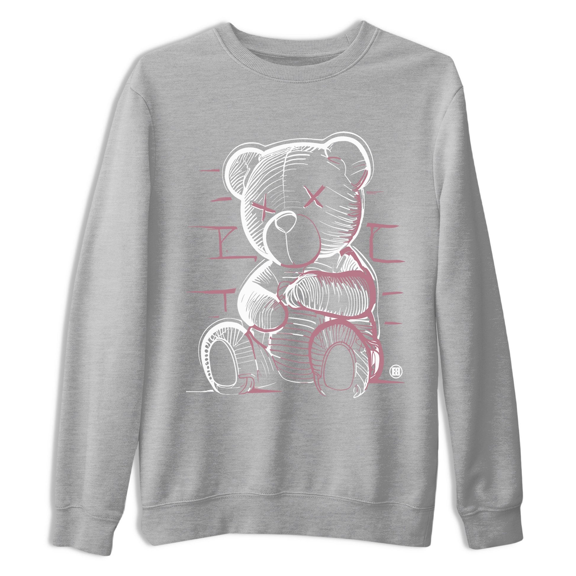 Air Jordan 1 Mauve shirt to match jordans Neon Bear sneaker tees AJ1 High OG Mauve SNRT Sneaker Release Tees Crew Neck T-ShirtUnisex Heather Grey 2 T-Shirt