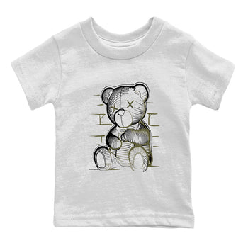 Jordan 1 Low x Travis Scott Golf Olive shirt to match jordans Neon Bear sneaker tees Air Jordan 1 Travis Scott Olive SNRT Sneaker Release Tees Baby Toddler White 2 T-Shirt