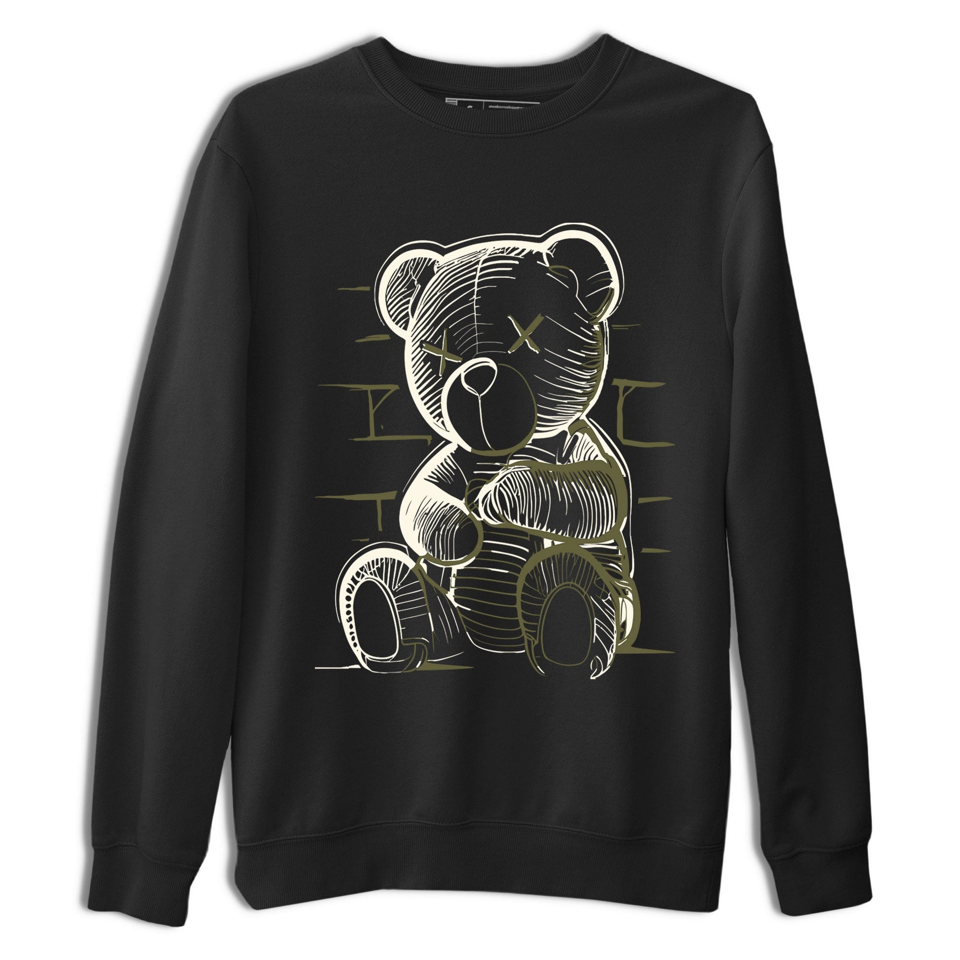 Jordan 1 Low x Travis Scott Golf Olive shirt to match jordans Neon Bear sneaker tees Air Jordan 1 Travis Scott Olive SNRT Sneaker Release Tees Unisex Black 2 T-Shirt