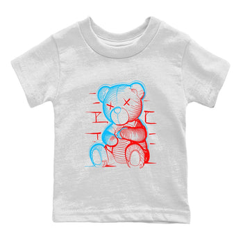 Air Jordan 1 UNC to Chicago Sneaker Match Tees Neon Bear Sneaker Tees Jordan 1 Low OG WMNS UNC to Chicago SNRT Sneaker Release Tees Kids and Baby Youth Shirts White 2