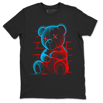 Air Jordan 1 UNC to Chicago Sneaker Match Tees Neon Bear Sneaker Tees Jordan 1 Low OG WMNS UNC to Chicago SNRT Sneaker Release Tees Unisex Shirts Black 2