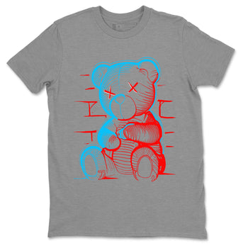 Air Jordan 1 UNC to Chicago Sneaker Match Tees Neon Bear Sneaker Tees Jordan 1 Low OG WMNS UNC to Chicago SNRT Sneaker Release Tees Unisex Shirts Heather Grey 2