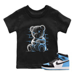 Air Jordan 1 Retro High OG UNC Toe Shirt to match Jordans Neon Bear Sneaker Tees Air Jordan 1 Retro UNC Toe Shirts Kids and Baby Tees Black 1