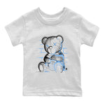 Air Jordan 1 Retro High OG UNC Toe Shirt to match Jordans Neon Bear Sneaker Tees Air Jordan 1 Retro UNC Toe Shirts Kids and Baby Tees White 2