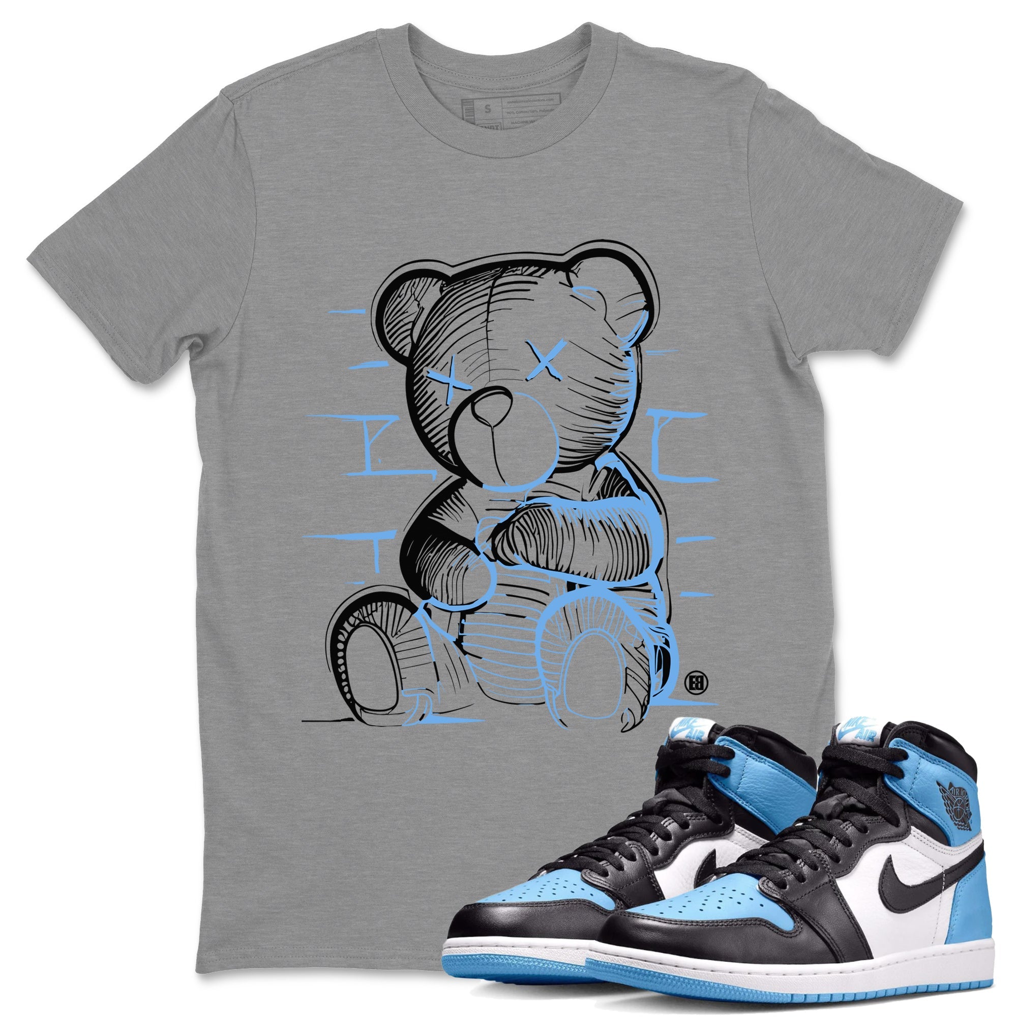 Air Jordan 1 High OG UNC Toe | Neon Bear Unisex Shirts | SNRT